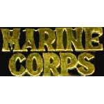 USMC MARINE CORPS GOLD SCRIPT PIN