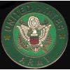 US ARMY LOGO GREEN CIRCLE PIN