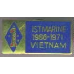 USMC MARINE CORPS 1ST DIVISION MARINE VIETNAM PIN