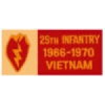 US ARMY 25TH INFANTRY DIVISION PIN VIETNAM ACTION PIN