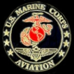 USMC MARINE CORPS AVIATION LOGO BLACK PIN