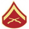 USMC MARINE CORPS E-3 LANCE CORPORAL CHEVRONS PIN