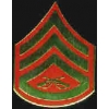 USMC MARINE CORPS E-6 STAFF SGT CHEVRONS PIN