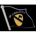 US ARMY 1ST CAVALRY FLAG PIN