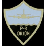 US NAVY P-3 ORION CREST LOGO PIN