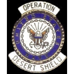 OPERATION DESERT SHIELD PIN USN NAVY PIN