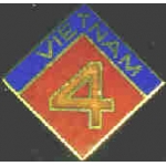 USMC MARINE CORPS 4TH DIVISION VIETNAM PIN