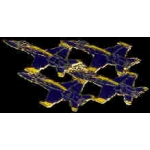 USN NAVY BLUE ANGELS 4 PLANE FORMATION PIN