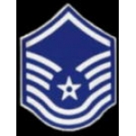 US AIR FORCE E-8 SENIOR MASTER SERGEANT INSIGNIA PIN