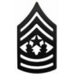 US ARMY COMMAND SERGEANT MAJOR CHEVRON SUBDUED PIN