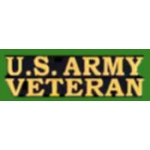 US ARMY PIN VETERAN SCRIPT ARMY VET PINS