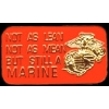 USMC MARINE CORPS NOT AS LEAN NOT AS MEAN STILL A MARINE PIN