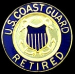 US COAST GUARD PIN RETIRED USCG PIN