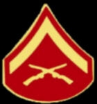 USMC MARINE CORPS E-3 LANCE CORPORAL CHEVRON MINI PIN