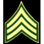 US ARMY SERGEANT E-5 CHEVRONS PIN