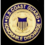 US COAST GUARD PIN HONORABLE DISCHARGE USCG PIN