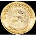 USMC MARINE CORPS GOLD SEMPER FI ROUND PIN