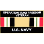 USN NAVY OPERATION IRAQI FREEDOM VETERAN PIN