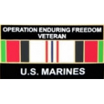 USMC MARINE CORPS OPERATION ENDURING FREEDOM AFGHANISTAN VETERAN PIN