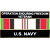 USN NAVY OPERATION ENDURING FREEDOM AFGHANISTAN VETERAN PIN