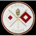 US ARMY SIGNAL CORPS PIN ROUND