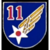 US AIR FORCE 11TH AIR FORCE OLD LOGO PIN