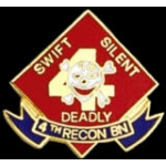 USMC MARINE CORPS 4TH MARINE RECON BATT PIN