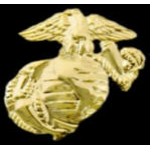 USMC MARINE CORPS EGA 1 1/4 INCH GOLD FINISH PIN