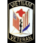 VIETNAM VETERAN FLAGS PIN