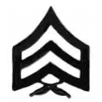 USMC MARINE CORPS SGT STRIPES BLACK SUDUED