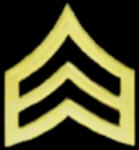 US ARMY SERGEANT E-5 CHEVRONS PIN GOLD CHEVRONS PIN