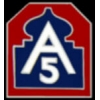 US ARMY 5TH ARMY LOGO PIN