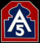 US ARMY 5TH ARMY LOGO PIN