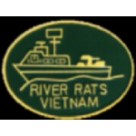 USN NAVY VIETNAM RIVER RATS PIN