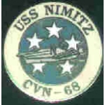 USN NAVY USS NIMITZ LOGO PIN