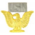 USN NAVY GOLD USN EAGLE 1 INCH PIN