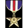 US MILITARY SILVER STAR MINI MEDAL PIN