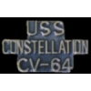 USN NAVY USS CONSTELLATION CV-64 SCRIPT PIN