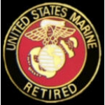 USMC MARINE CORPS RETIRED RD PIN