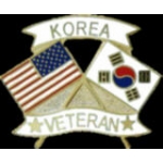 KOREAN WAR VETERAN US-KOREA FLAG PIN