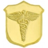 USN NAVY CORPSMAN GOLD PIN