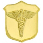 USN NAVY CORPSMAN GOLD PIN