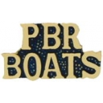 USN NAVY PATROL BOAT RIVER PIN PBR BOATS SCRIPT PIN