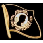 POW MIA FLAG BLACK PIN