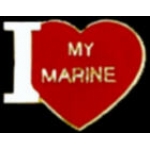 USMC MARINE CORPS I LOVE MY MARINE PIN