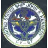 USN NAVY USS JOHN F KENNEDY LOGO PIN