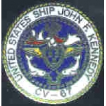 USN NAVY USS JOHN F KENNEDY LOGO PIN