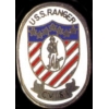 USN NAVY USS RANGER LOGO PIN