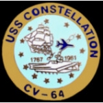 USN NAVY USS CONSTELLATION LOGO PIN CV-64 PIN