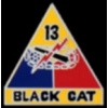 US ARMY 13TH ARMORED DIVISION LOGO PIN